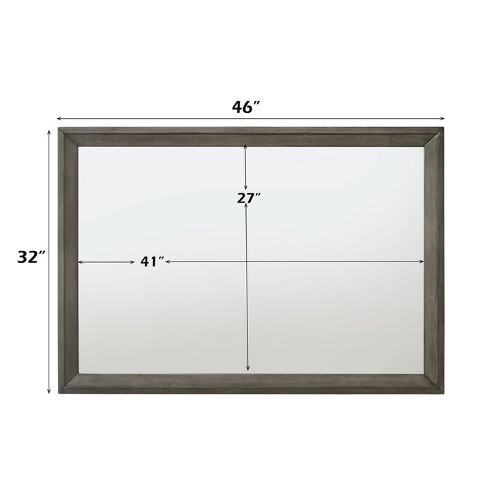 Escher - Mirror - Gray Oak