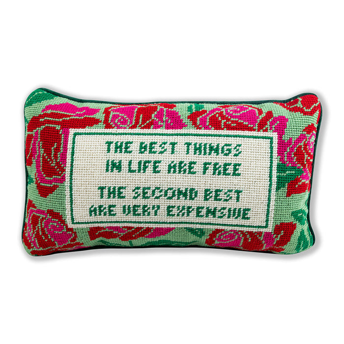 Expensive Needlepoint Pillow - The Well Appointed House