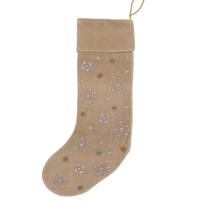 Extra Large Snowflake Stocking - The Well Appointed House