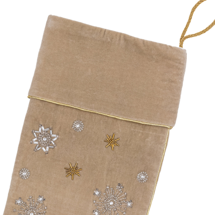 Extra Large Snowflake Stocking - The Well Appointed House