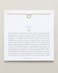 Bryan Anthonys Family Gold Necklace On Card