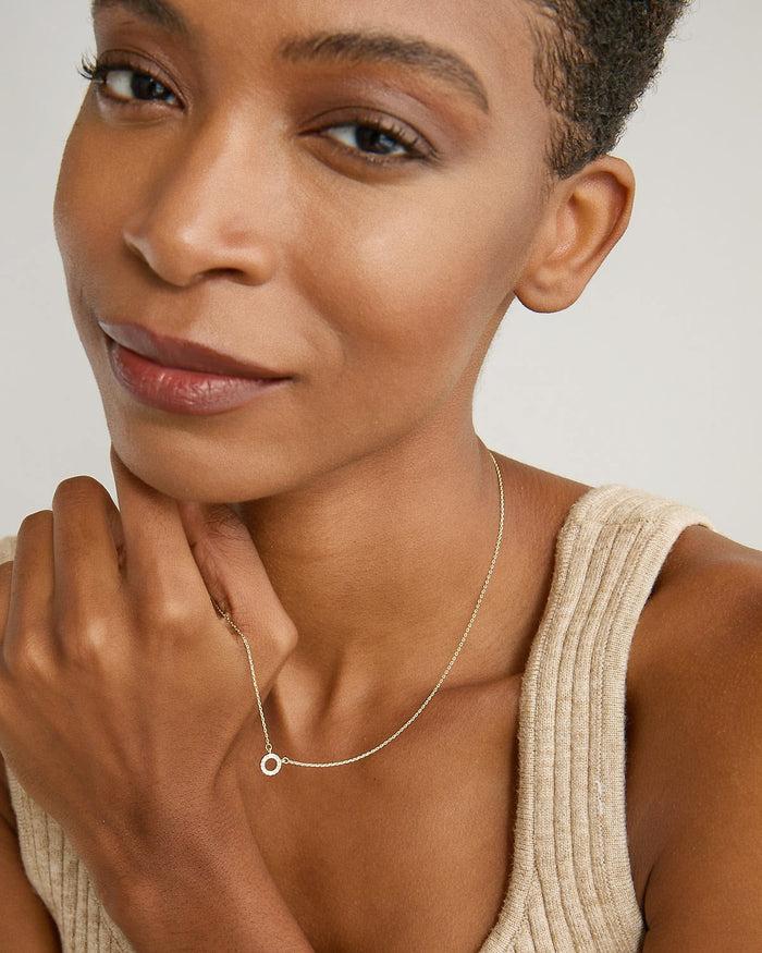 Bryan Anthonys Family Gold Necklace On Model
