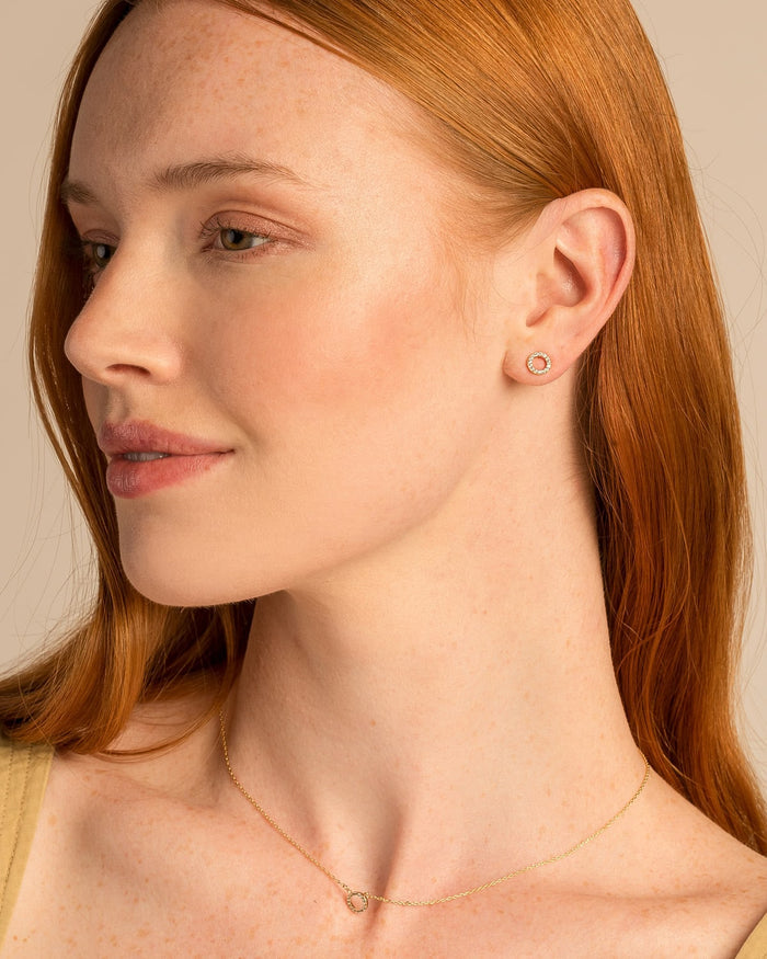 Bryan Anthonys Family Stud Earrings On Model