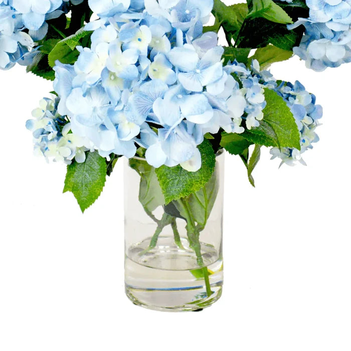 Faux Blue Hydrangeas Arrangement - Florals & Greenery - The Well Appointed House