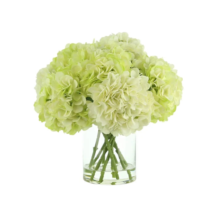 Faux Light Green & Cream Hydrangeas - Florals & Greenery - The Well Appointed House