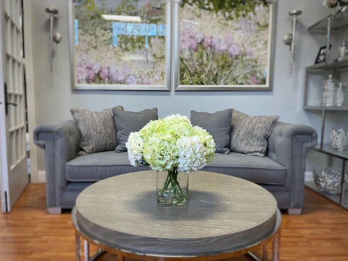 Faux Light Green & Cream Hydrangeas - Florals & Greenery - The Well Appointed House