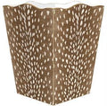 Fawn Antelope Wastepaper Basket and Optional Tissue Box Cover - Wastebasket Sets - The Well Appointed House