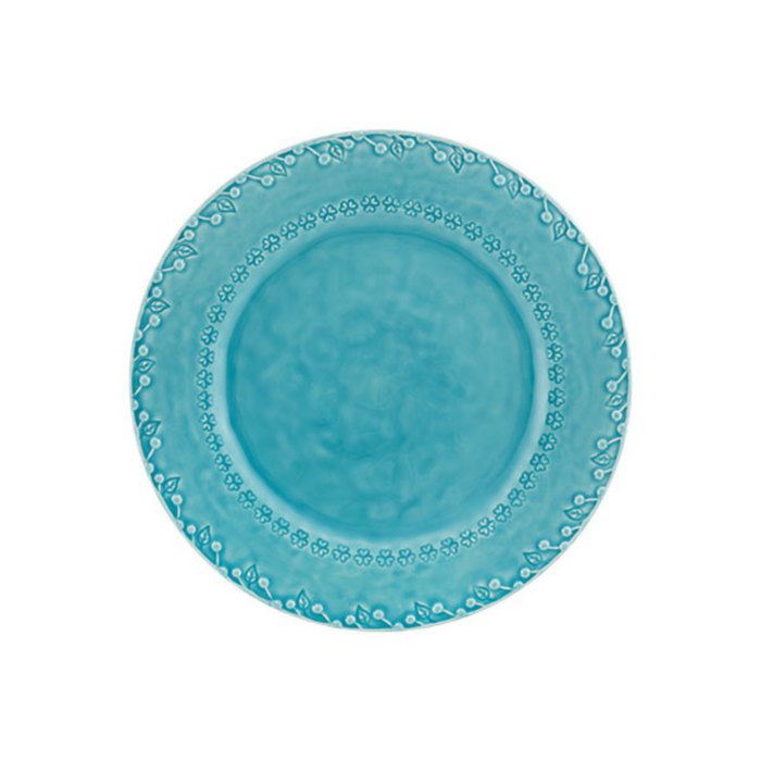 Flora Dinner Plate, Blue - The Well Appointed House