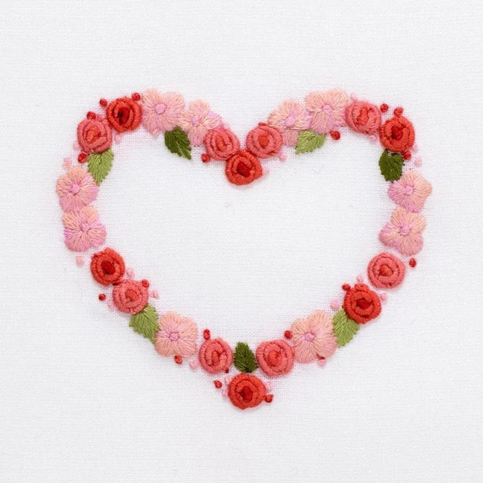 Set of 2 Floral Heart Hand Towels - Hand Towels - The Well Appointed House