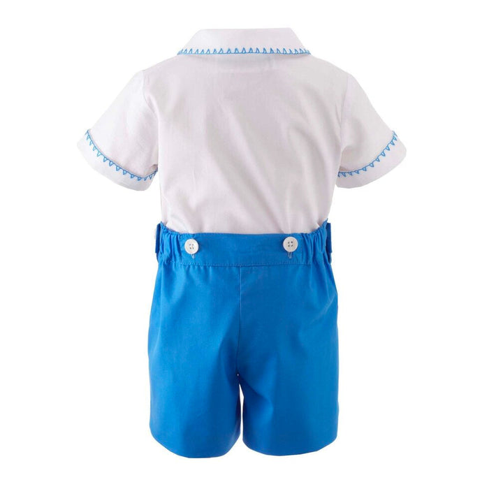 French Blue Smocked Set