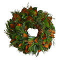 Fresh Bunches Magnolia Wreath-The Well Appointed House
