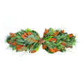 Fresh Magnolia Leaves, Cypress & Pinecones Mantel Piece- The Well Appointed House
