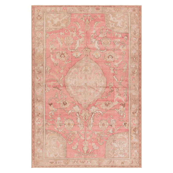 Garcia Pink & Beige Power Loomed Area Rug - Available in a Variety of Sizes - Rugs - The Well Appointed House