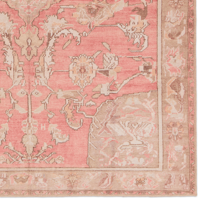 Garcia Pink & Beige Power Loomed Area Rug - Available in a Variety of Sizes - Rugs - The Well Appointed House