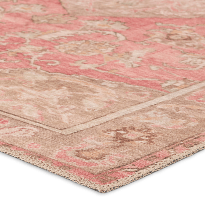 Garcia Pink & Beige Power Loomed Area Rug - Available in a Variety of Sizes - Rugs - The Well Appointed House