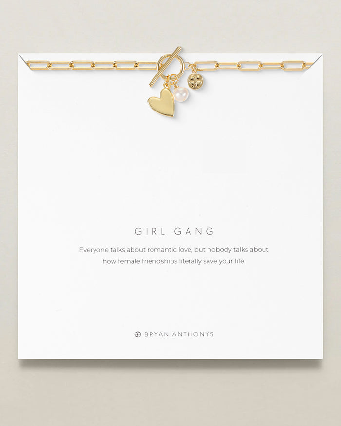 Girl Gang Heart Necklace