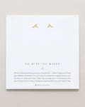 Bryan Anthonys Go With The Waves Gold Earrings On Card