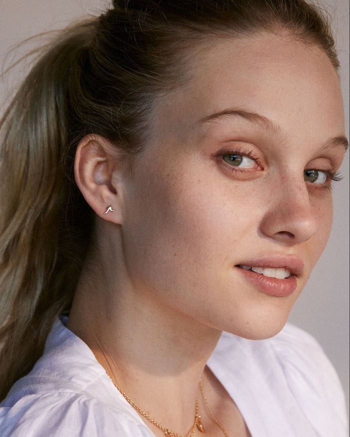 Bryan Anthonys Go With The Waves Gold Earrings On Model