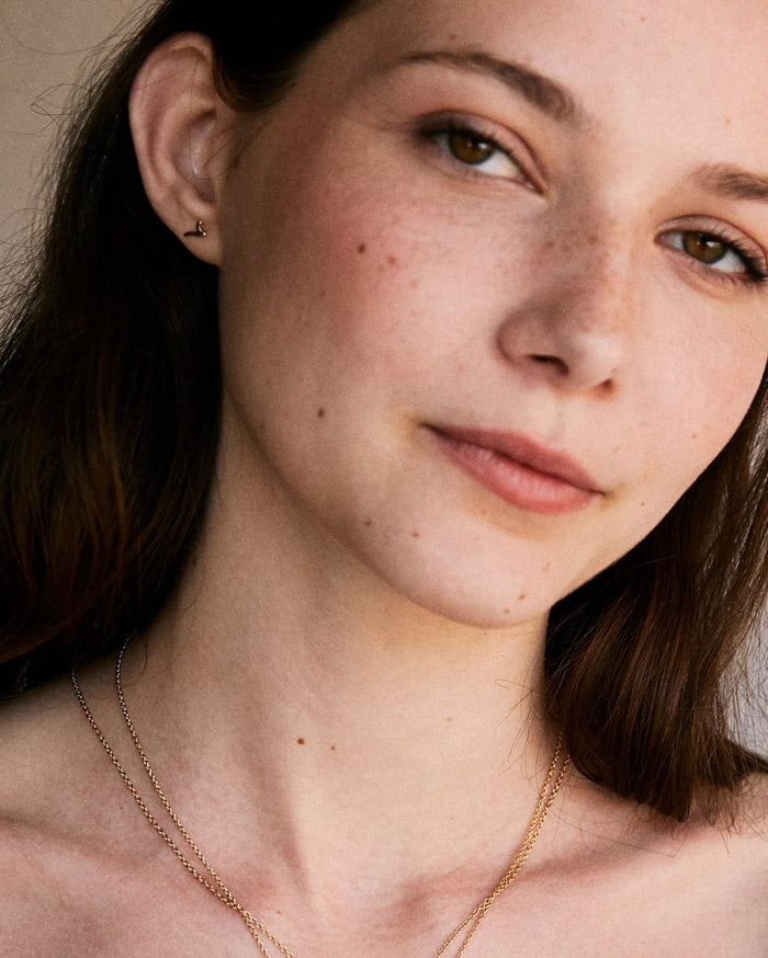 Bryan Anthonys Go With The Waves Gold Earrings On Model