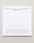 Bryan Anthonys dainty go with the waves necklace 14k gold