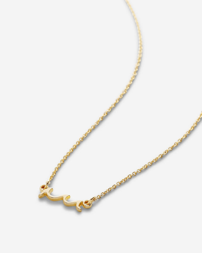 Bryan Anthonys GO WITH THE WAVES GOLD NECKLACE MACRO SHOTBryan Anthonys Go With The Waves Necklace Macro Shot in Gold