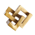 Gold Finish Geometric Key Sculpture - The Well Appointed House