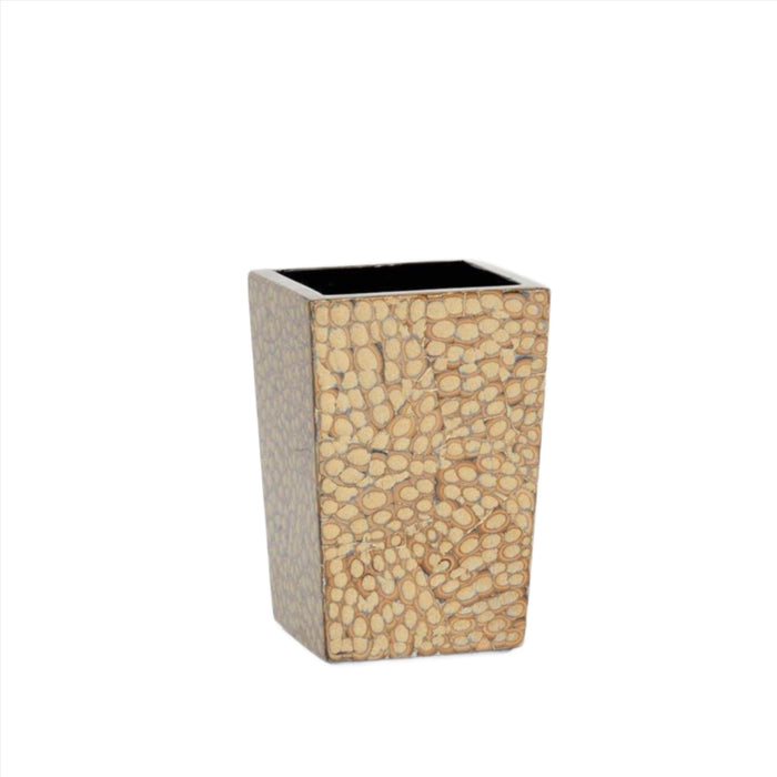 Pigeon & Poodle Gold Lacquered Eggshell Callas Bathroom Accessories - Bath Accessories - The Well Appointed House