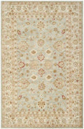 Gray Blue & Beige Hand Tufted Floral Area Rug - Rugs - The Well Appointed House