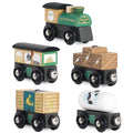 Great Green Train & Goods Wagons - The Well Appointed House