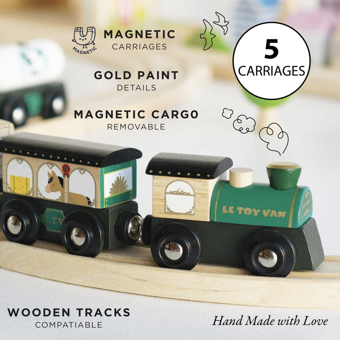 Great Green Train & Goods Wagons - The Well Appointed House