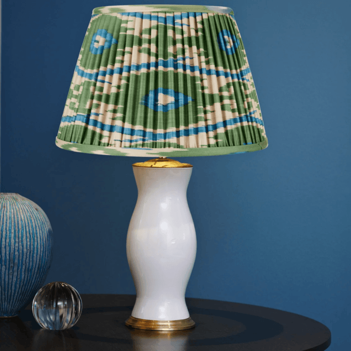 Green & Blue Ikat Wall Light Lamp Shade - Available in Multiple Sizes - Lamp Shades - The Well Appointed House