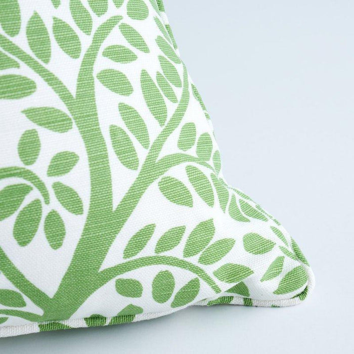 Green Vining Temple Garden 22" Throw Pillow - Pillows - The Well Appointed House