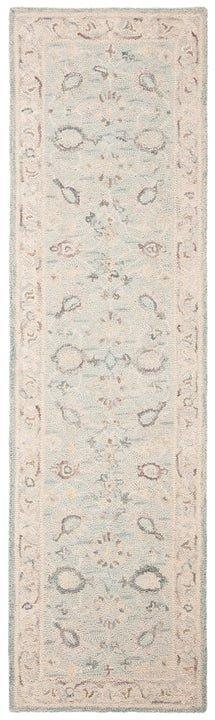 Grey & Beige Hand Tufted Traditional Wool Area Rug - Rugs - The Well Appointed House