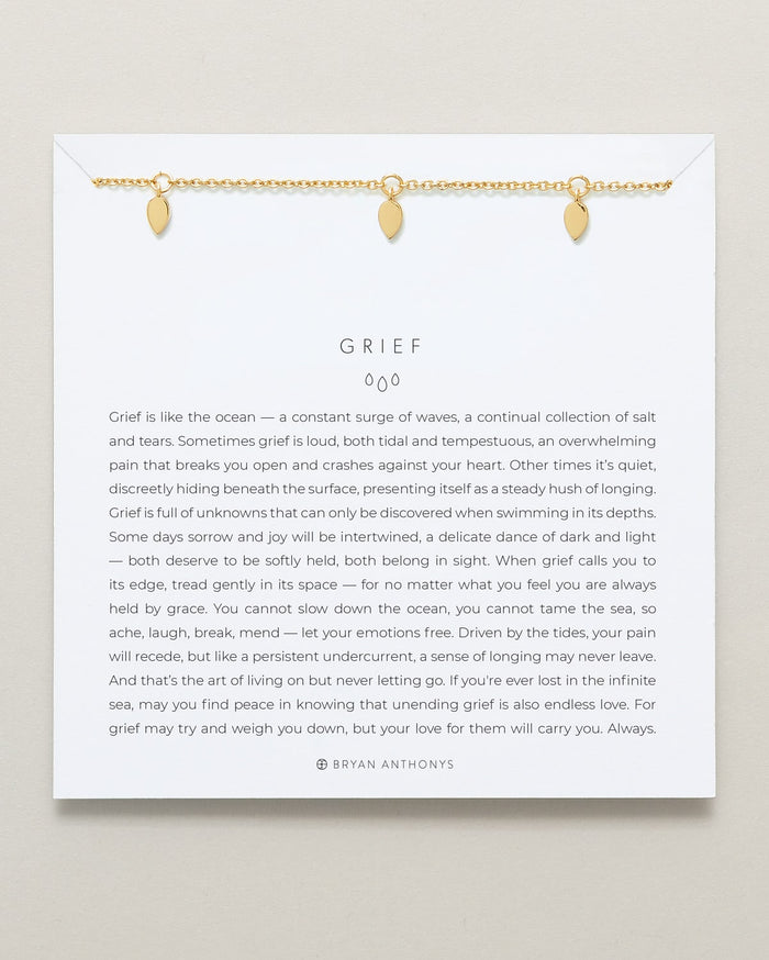 Bryan Anthonys Grief Teardrop Necklace 14k Gold