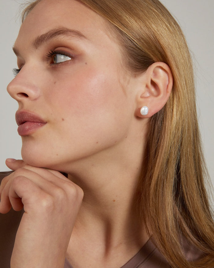 Bryan Anthonys Grit Bold Stud Earrings On Model