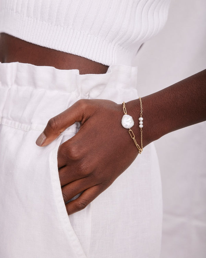 Bryan Anthonys Grit Gold Bracelet On Model