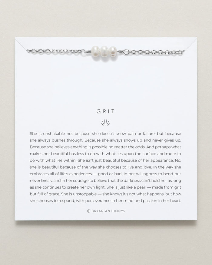 Bryan Anthonys Grit Silver Chain Bracelet On Card
