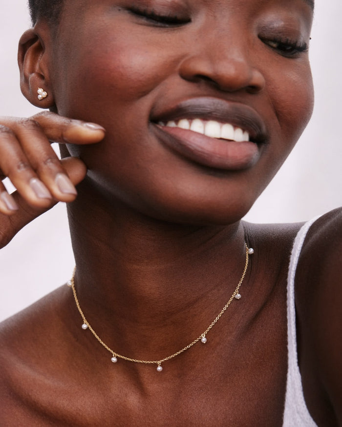 Bryan Anthonys Grit Gold Choker Necklace On Model