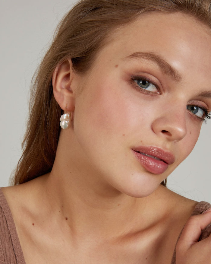Bryan Anthonys Grit Gold Drop Earrings On Model