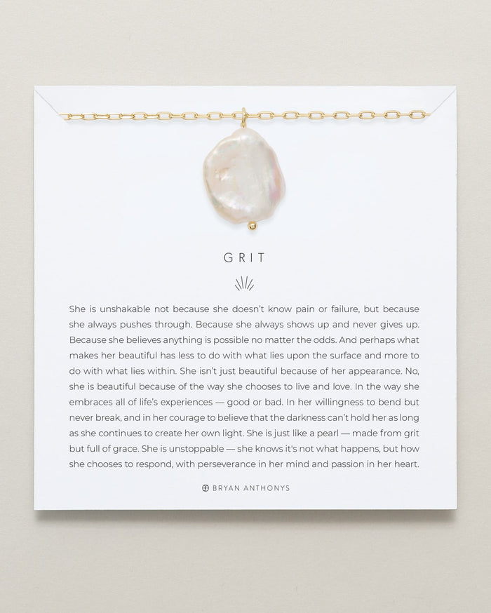 Bryan Anthonys Grit Pendant Necklace Gold On Card