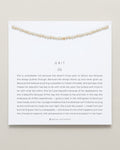 Bryan Anthonys Grit Pearl Seed Anklet On Card