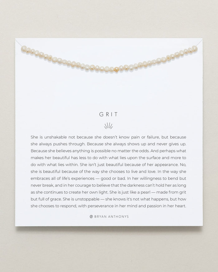 Bryan Anthonys Grit Pearl Seed Anklet On Card