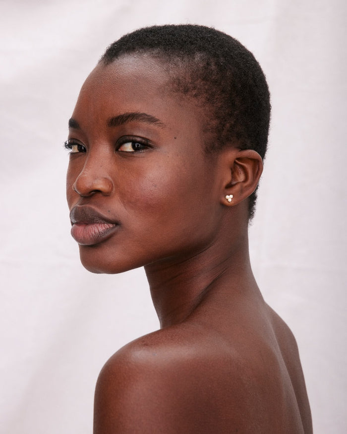 Bryan Anthonys Grit Gold Stud Earring On Model