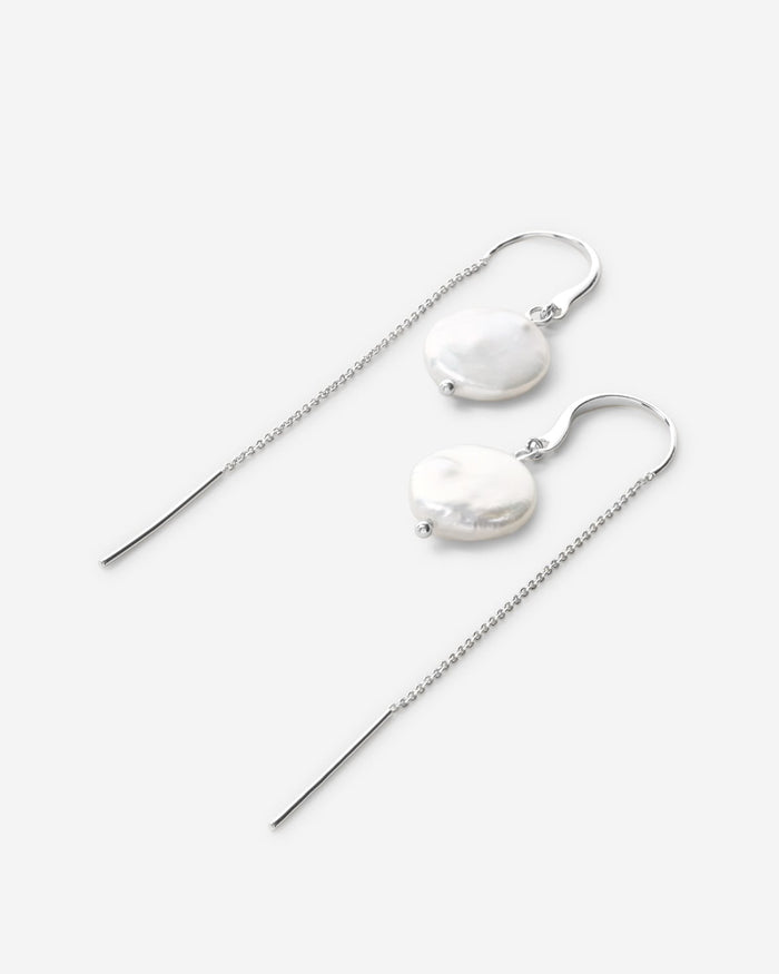Bryan Anthonys Grit Silver Threader Earrings Macro