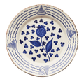 Hand Painted Blue & White Pomegranate Dinner Plate - Dinnerware - The Well Appointed House