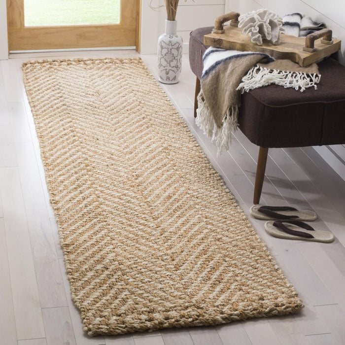 Hand Woven Natural and Ivory Jute Rug - Rugs - The Well Appointed House