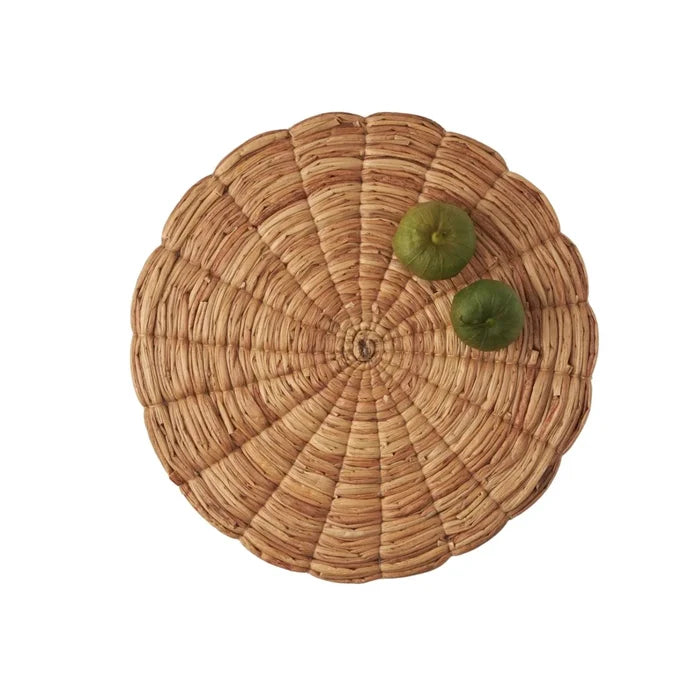 Hand Woven Water Hyacinth Round Placemats - Placemats - The Well Appointed House