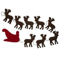 Handmade Reindeer Christmas Garland in Hand Felted Wool - 6' - The Well Appointed House