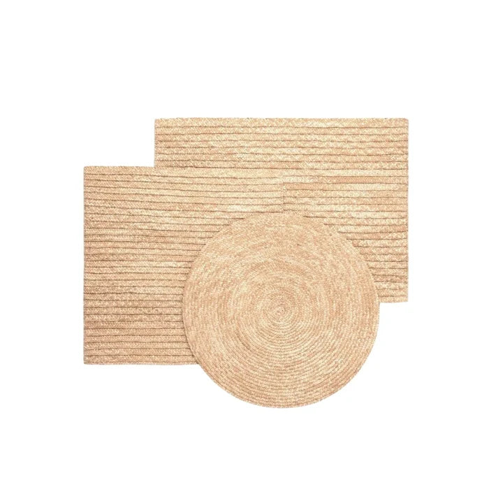 Handwoven Straw Placemats in Natural - Placemats - The Well Appointed House
