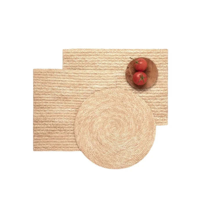 Handwoven Straw Placemats in Natural - Placemats - The Well Appointed House